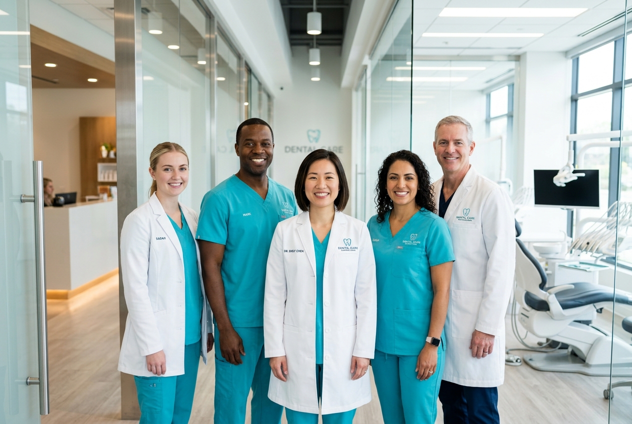 Equipo de dentistas y profesionales de la clínica Dental Mirly en Zumbi